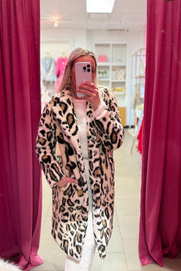 Leopard Faux Fur Mob Wife Jacket