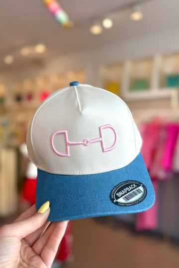 Pink Horsebit Embroidered Trucker Hat