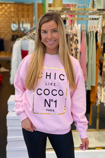 No. 1 Like Coco Pink Sweatshirt
