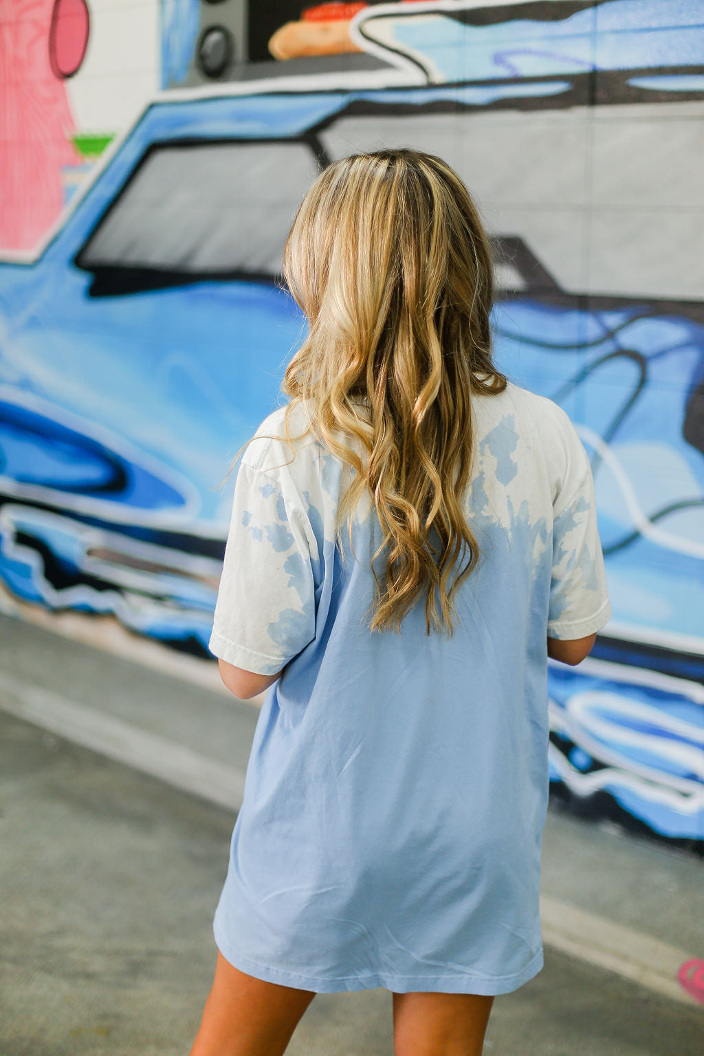 Bleached Distressed Led Zep Band Tee