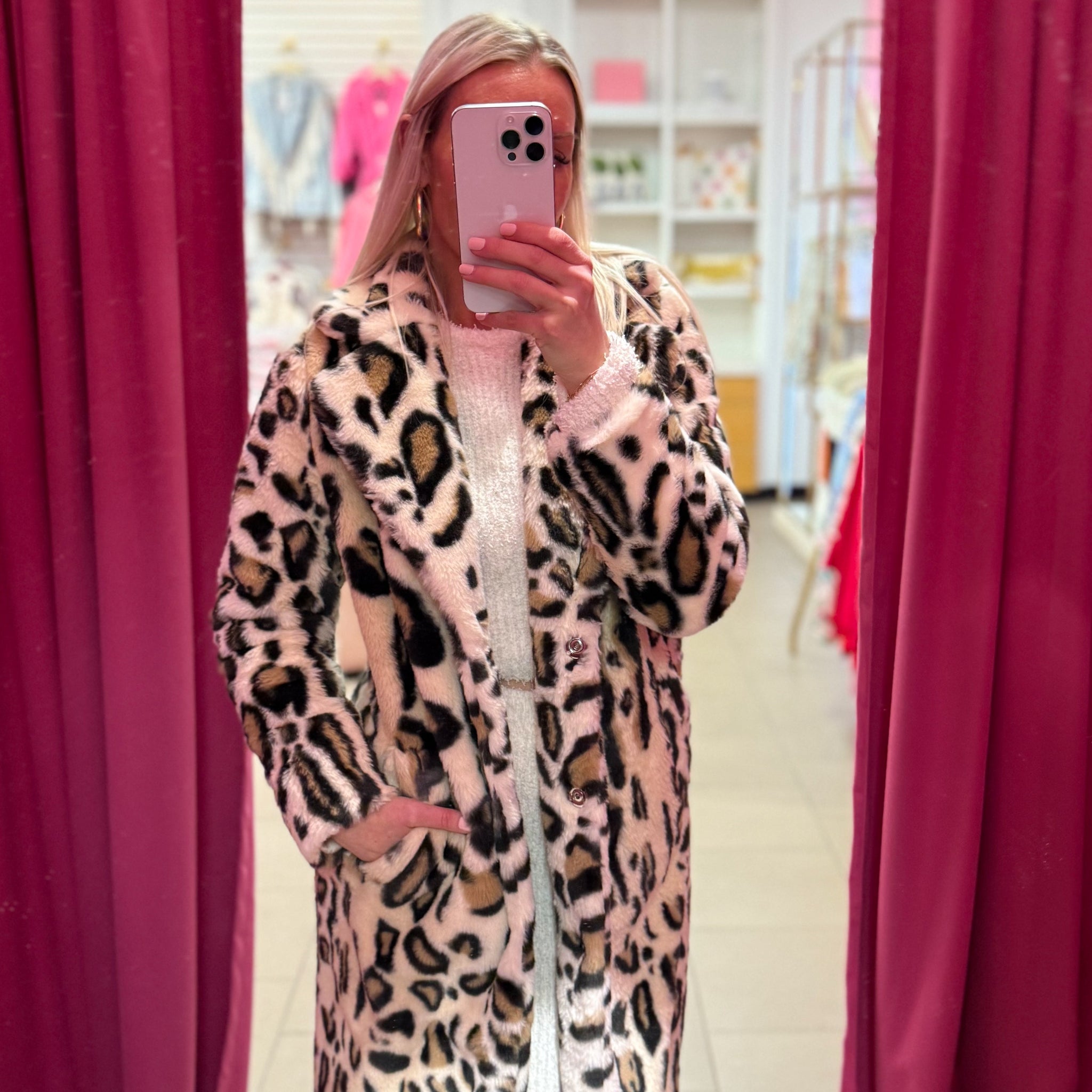 Leopard Faux Fur Mob Wife Jacket