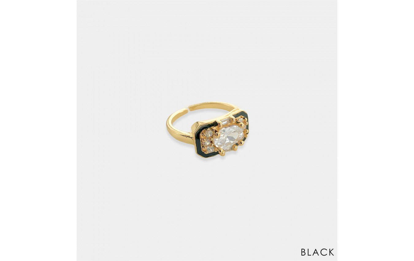 Enamel Adjustable Rings