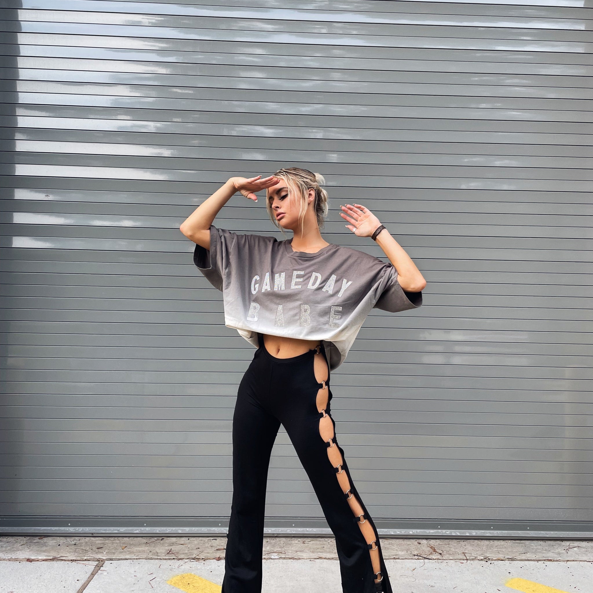 Game Day Babe Rhinestone Graphic Tee