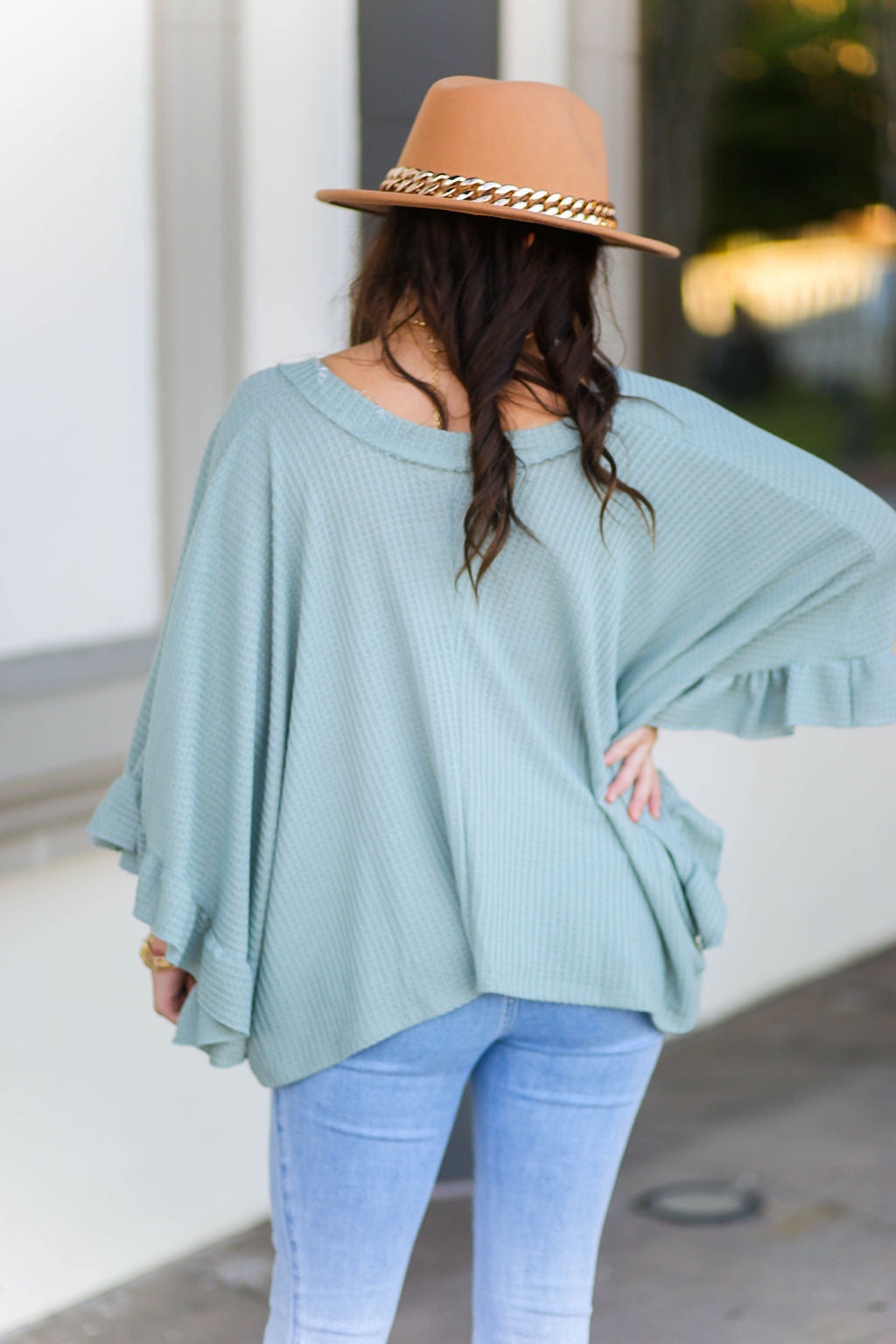 Blush V-Neck Quater Sleeve Pullover