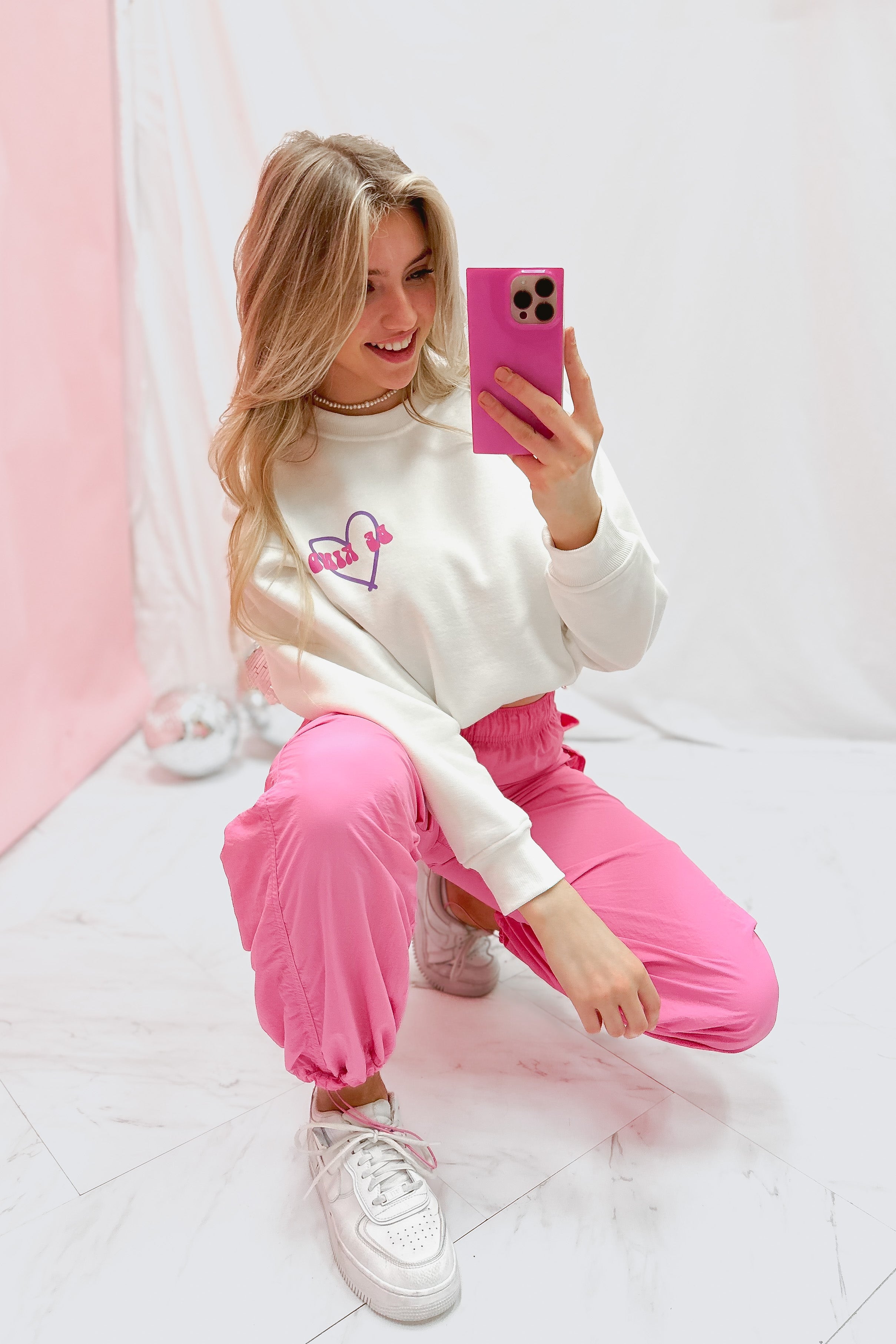 White Butterfly Sweatshirt