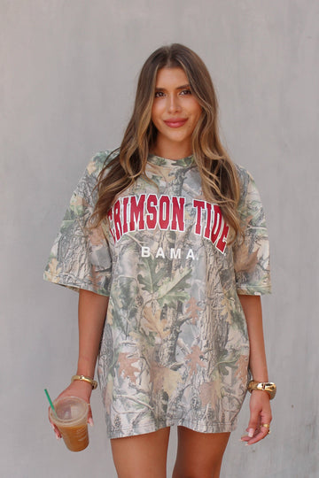 Alabama Crimson Tide Camo Graphic Tee