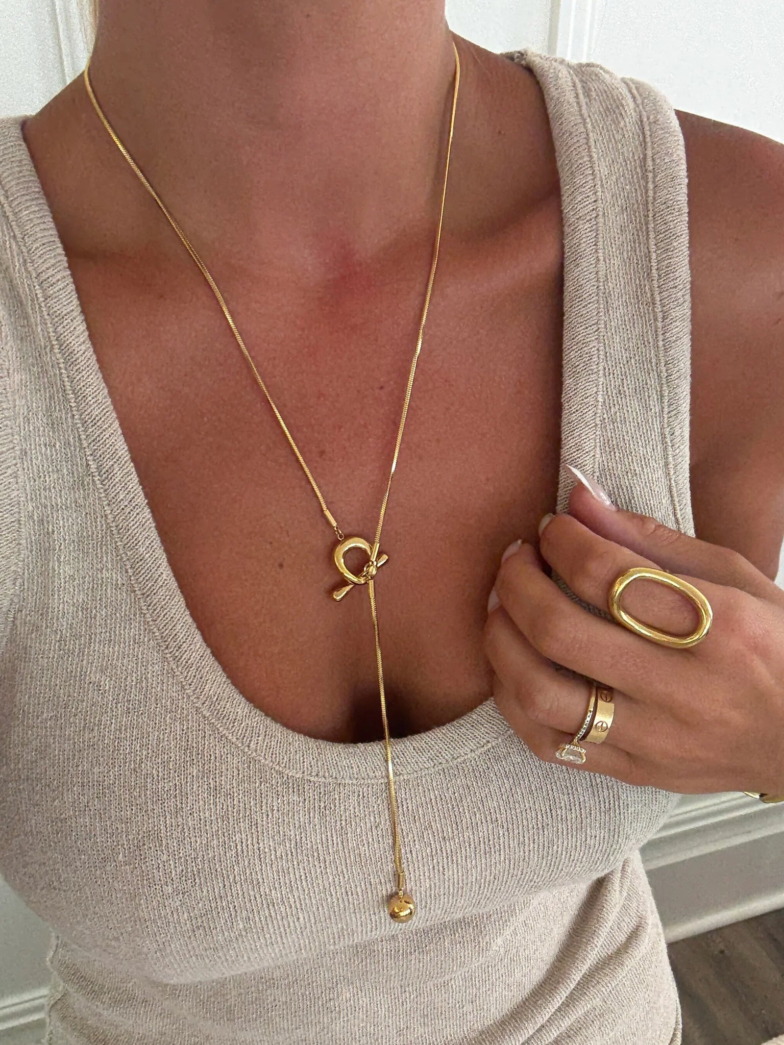 Sadie Toggle Drop Necklace