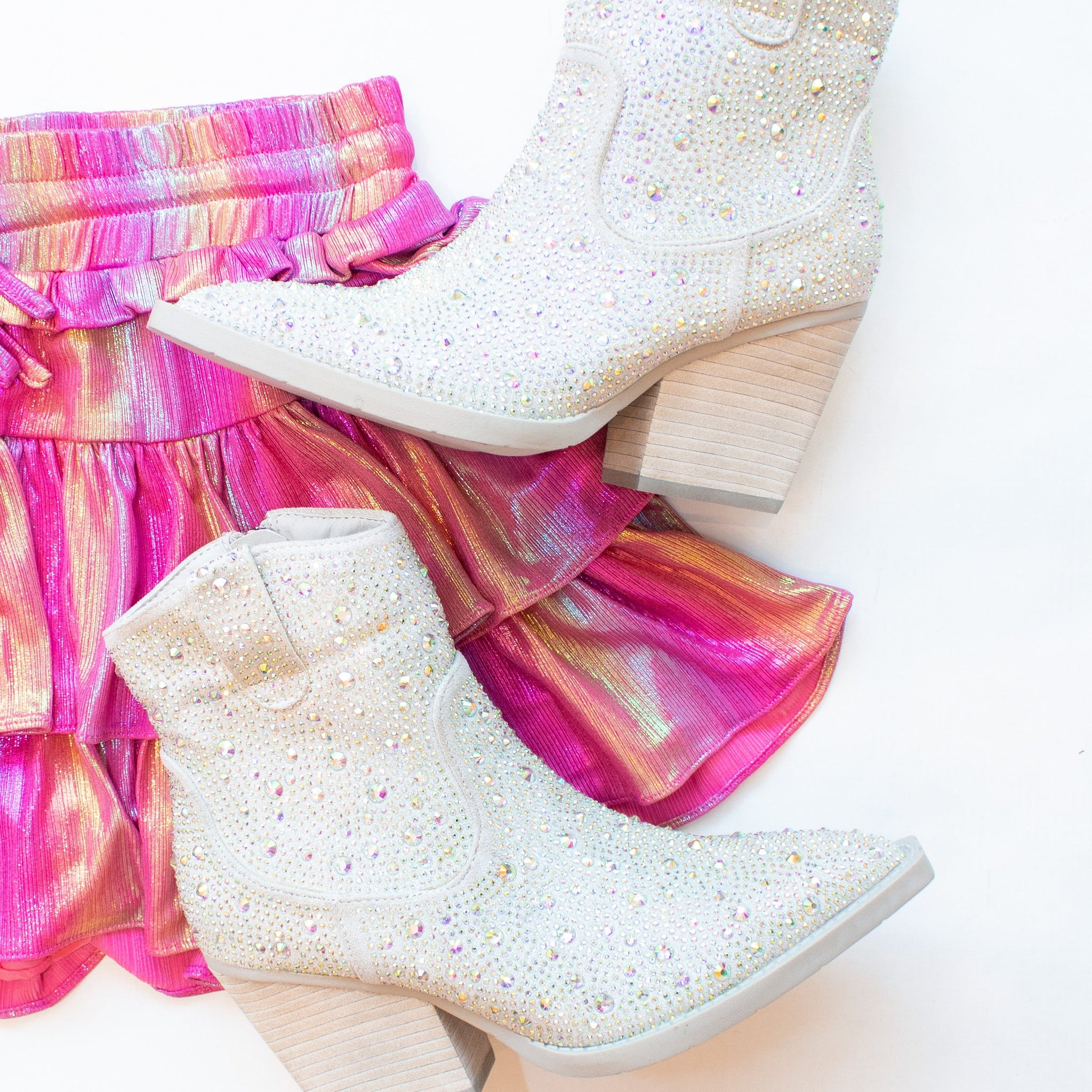 Garen Vintage Havana Rhinestone Booties