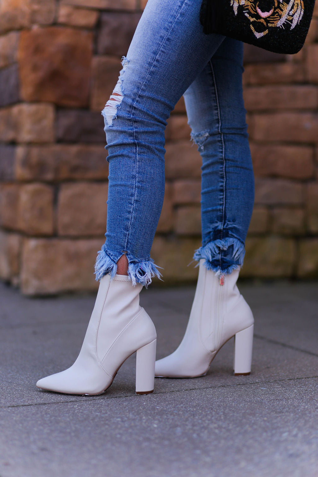 Signal Off White Booties