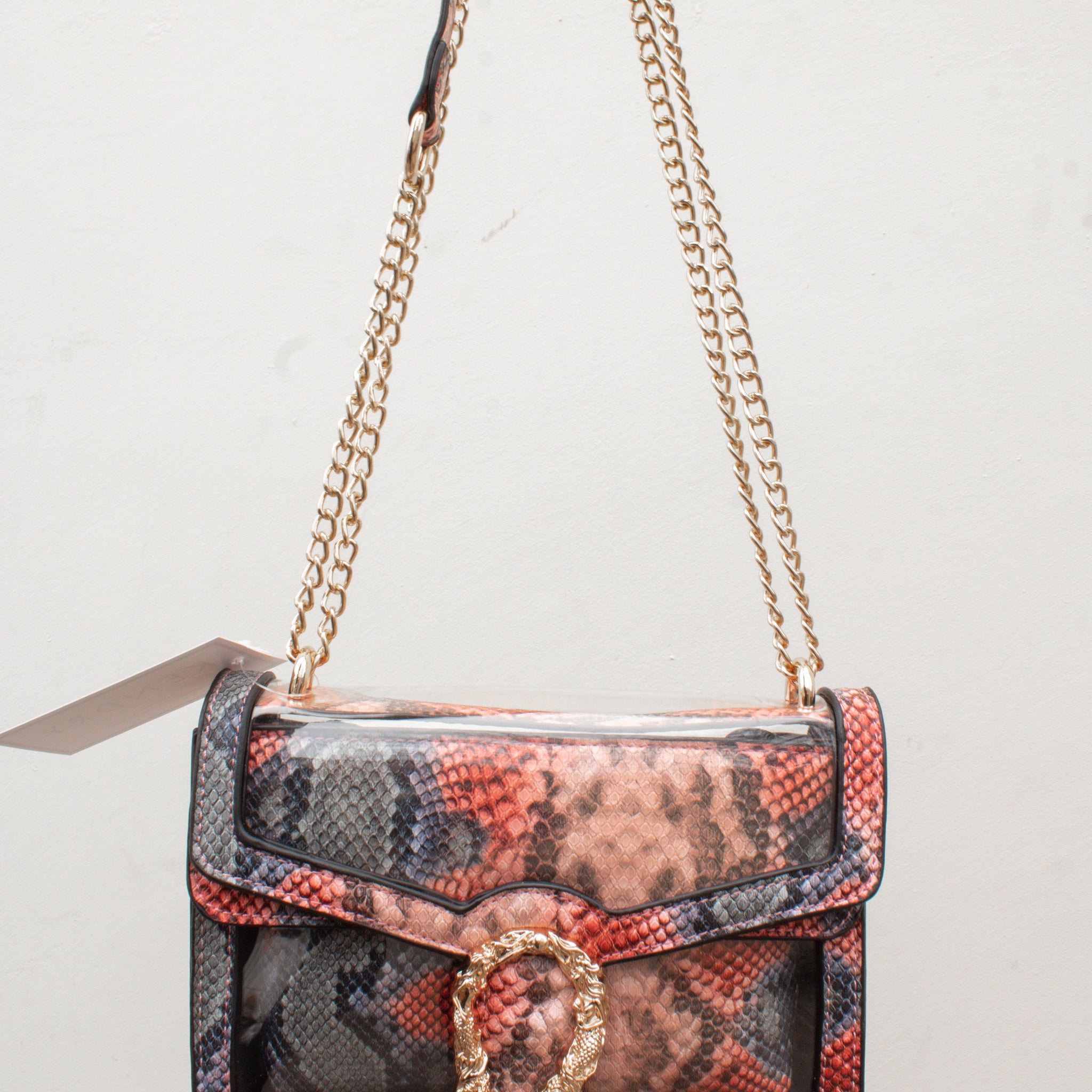 Python Print Clear Crossbody Bag