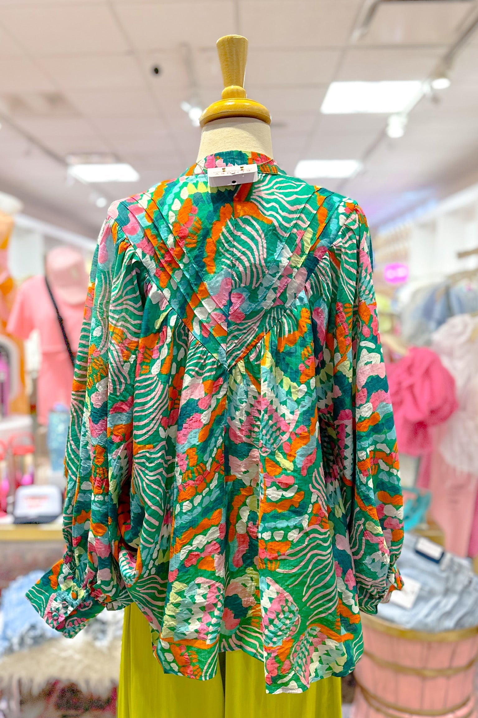 Tropical Escape Button Down Blouse