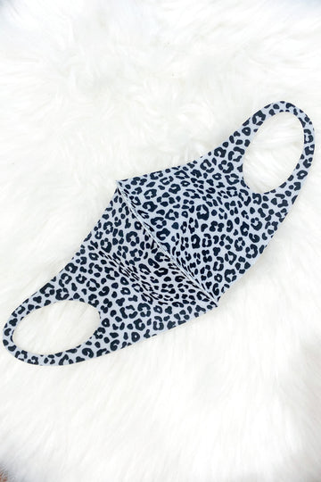White Leopard Mirawave Face Mask