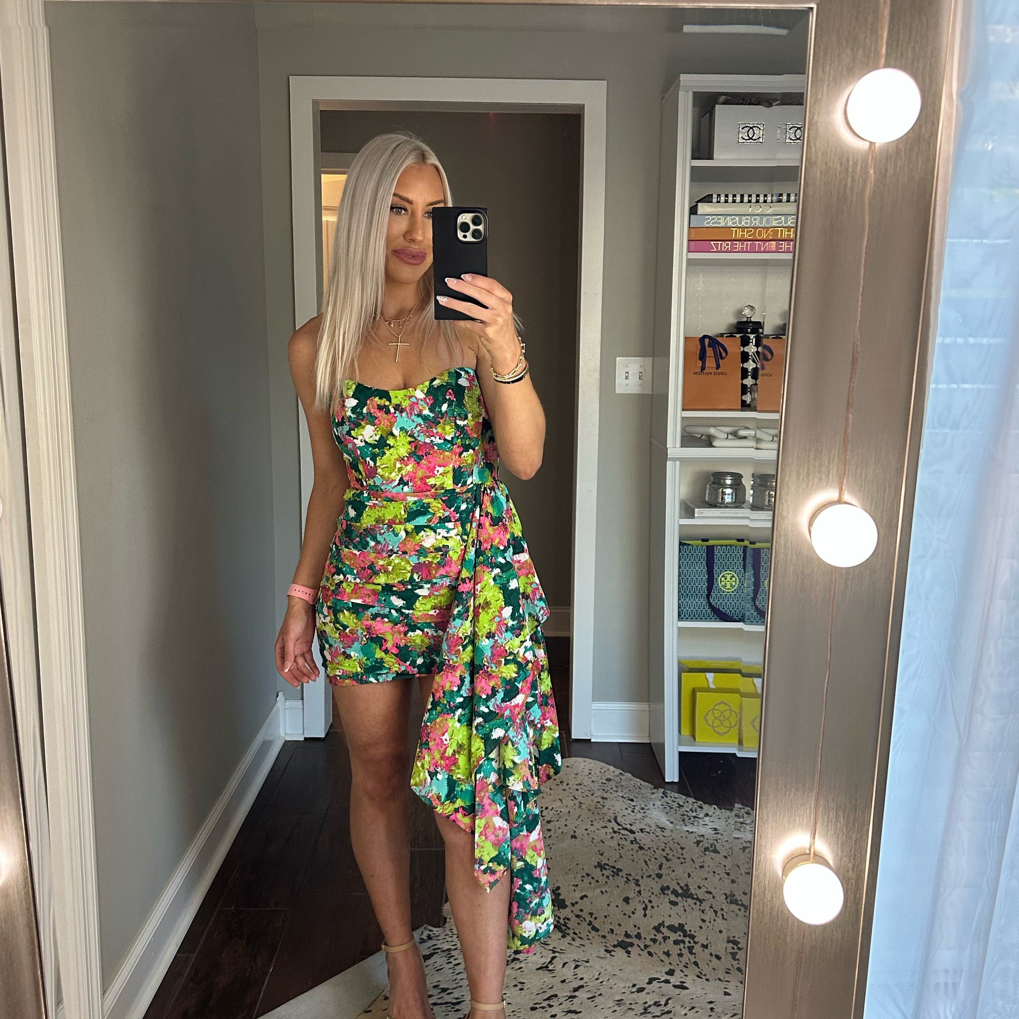 Tea at the Hamptons Side Draped Mini Dress